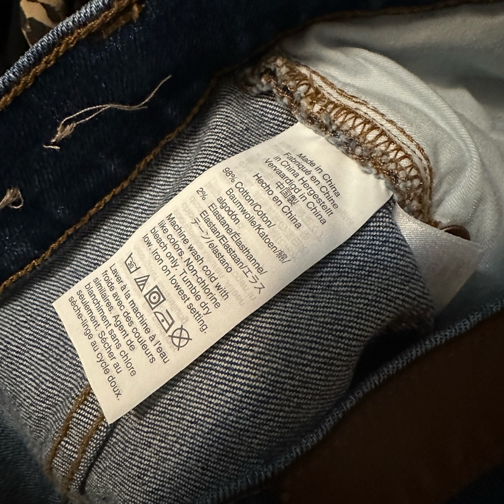 Madewell Classic Straight Jeans in Ives Wash: Selvedge Edition Size 29 - Picture 5 of 6